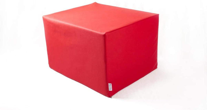 Stufenlagerungswürfel mit Bezug Kunstleder Standard Rot, Rot