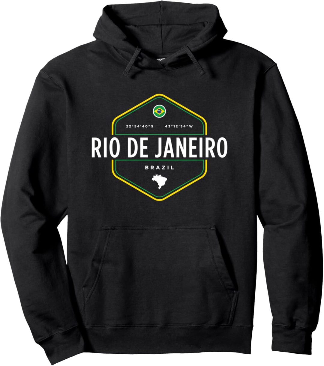 Rio De Janeiro Brazil Pullover Hoodie