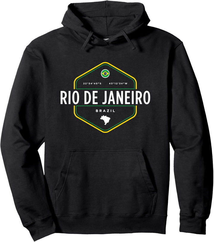 Rio De Janeiro Brazil Pullover Hoodie