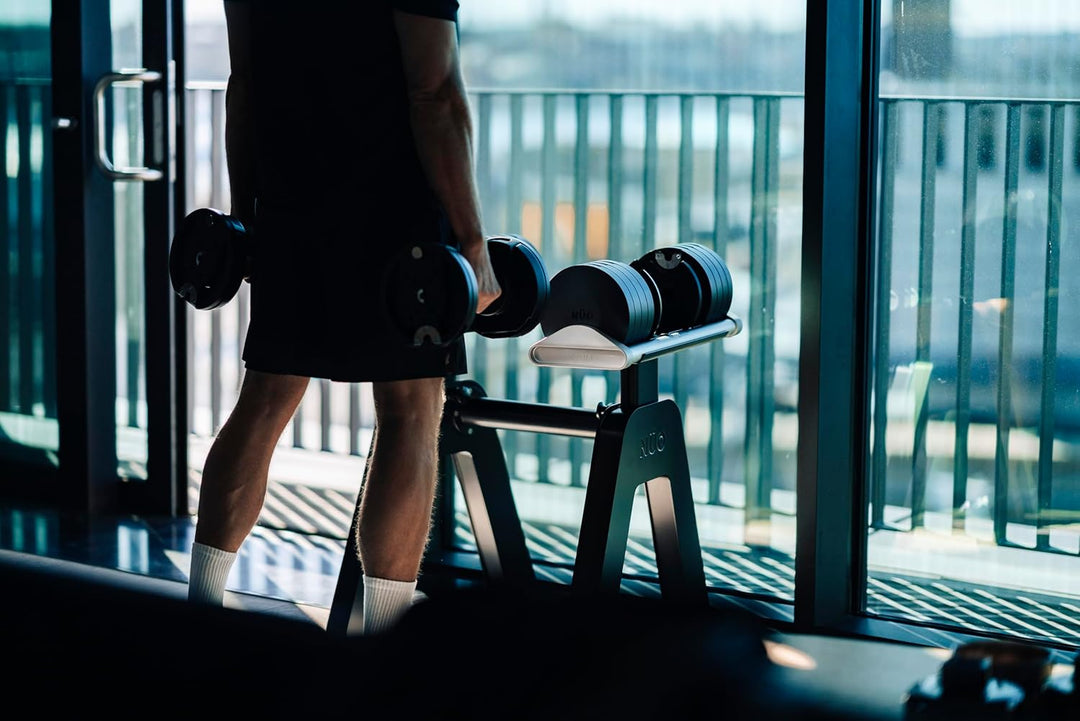 NÜOBELL S Dumbbell Stand – Designed in Sweden | Stable and Ergonomic | Premium Powder-Coated Steel W
