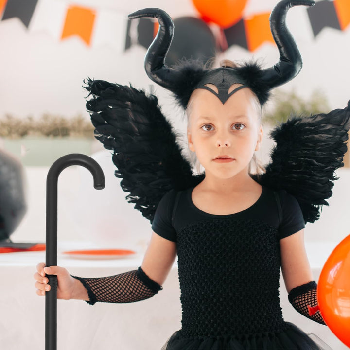 BESPORTBLE Halloween Dekorative Stütze Cosplay Requisite Schwarzer Gehstock Für Halloween Partys Mot