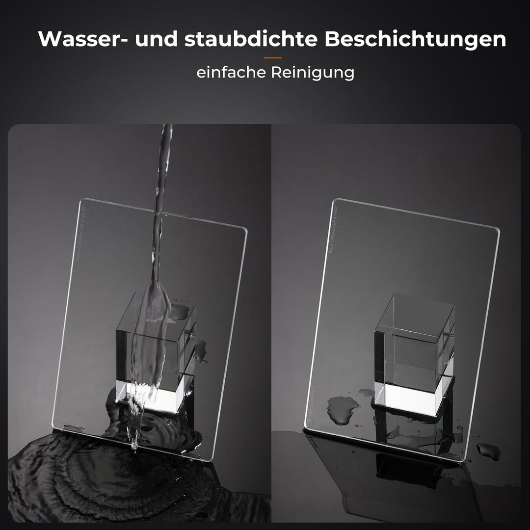 K&F Concept Nano-X Serie 4 x 5,65" Black-Mist 1/4 Filter,Dicke 4mm Rechteckfilter für Aussenaufnahme