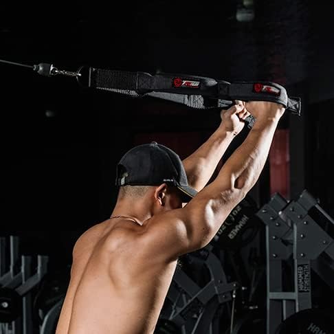 TAVIEW Trizepsseil-Kabelbefestigung (Zwei Längen in einem), mehr Bewegungsfreiheit, Trizeps-Zugseil-