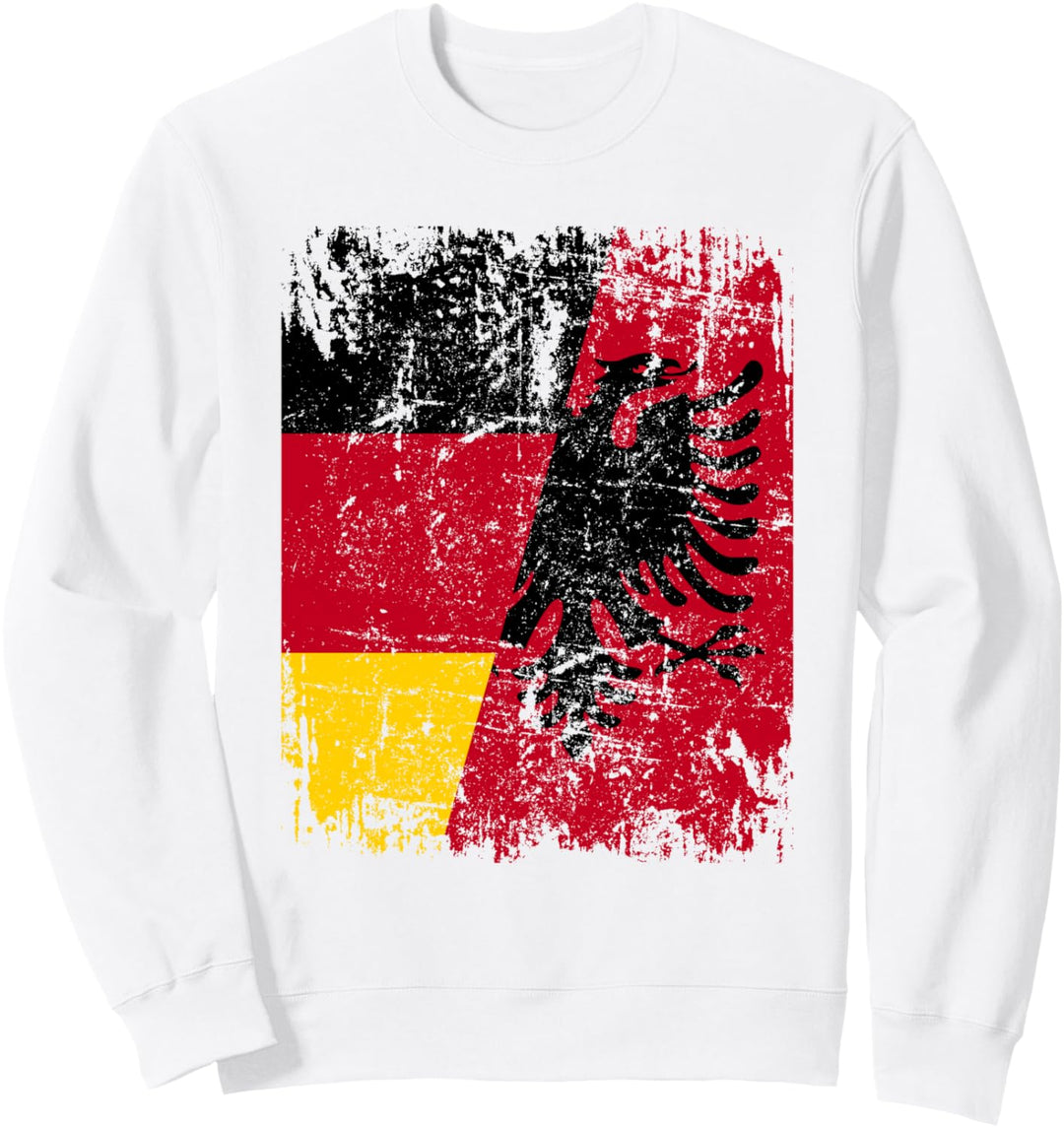 ALBANIEN DEUTSCHLAND Freundschaft Flagge Adler Shqiptar Sweatshirt