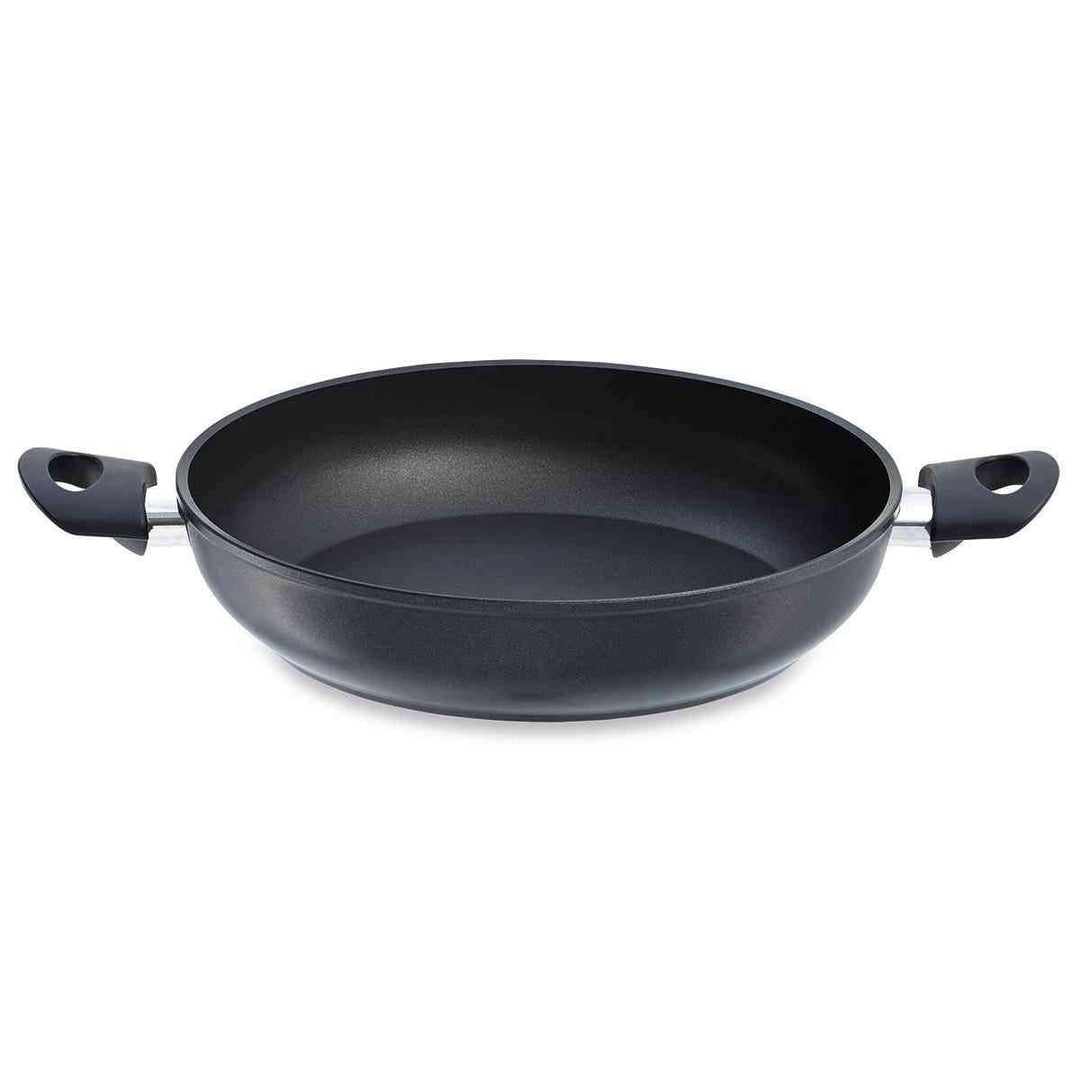 Fissler Cenit / Aluminium-Servierpfanne (Ø 28 cm – 3,1l) beschichtete Brat-Pfanne, Schmorpfanne anti