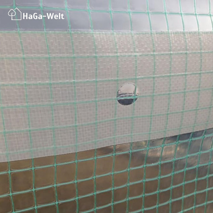 HaGa® Gitterfolie 2m x 5m Gewächshausfolie Gewächshausbau Folientunnel Folie - witterungsbeständig -