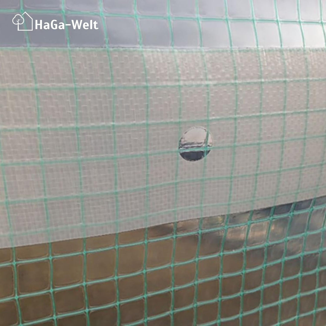 HaGa® Gitterfolie Gewächshausfolie Gewächshausbau Folientunnel Folie 2m x 10m