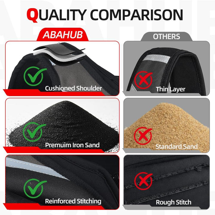 Abahub Gewichtsweste 10lb Herren Damen mit Reissverschluss Gewichtsweste mit reflektierendem Streife