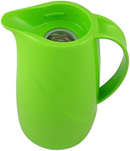Helios 2934-126 Wave Push Kunststoff-Isolierkanne, 1 Liter, kiwi, Kiwi