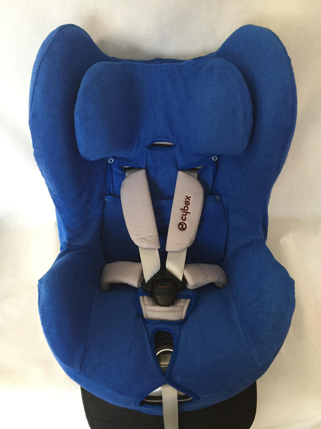 Sommerbezug Schonbezug für Cybex Sirona und Sirona plus Frottee 100% Baumwolle blau + Bezug für den