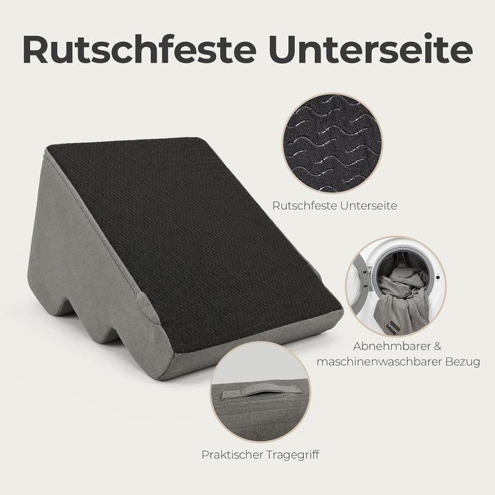 Sytopia Hundetreppe 3 Stufen, 40 cm, bis 27 kg, Haustiertreppe kleine Hunde &amp; Katzen, Katzentreppe B