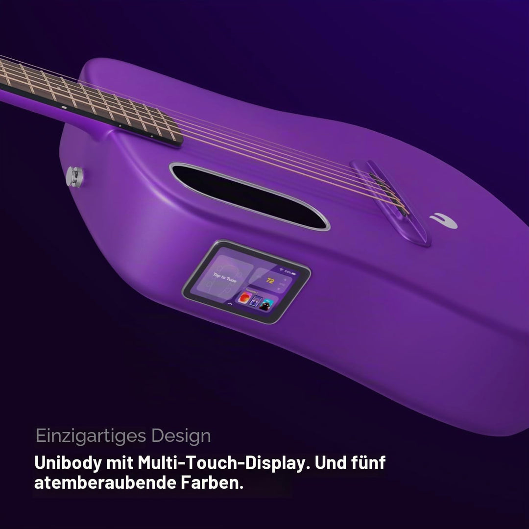 LAVA ME 4 Kohlefaser-Elektroakustikgitarre mit FreeBoost 3.0-System, Smart Gitarre mit Gitarrentasch