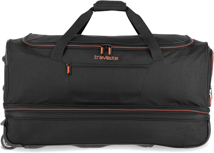 travelite 2-Rad Trolley Reisetasche Gr. L mit Dehnfalte, Gepäck Serie BASICS: Weichgepäck Reisetasch