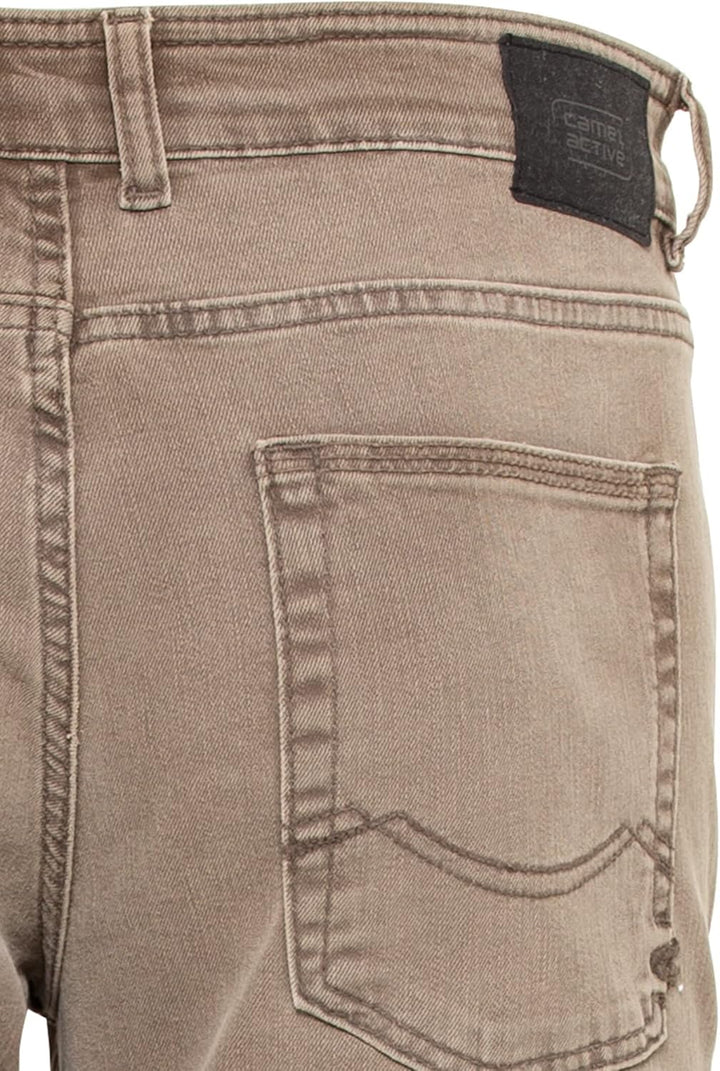 camel active Herren Slim Fit 5-Pocket Jeans 31W / 32L Braun, 31W / 32L Braun