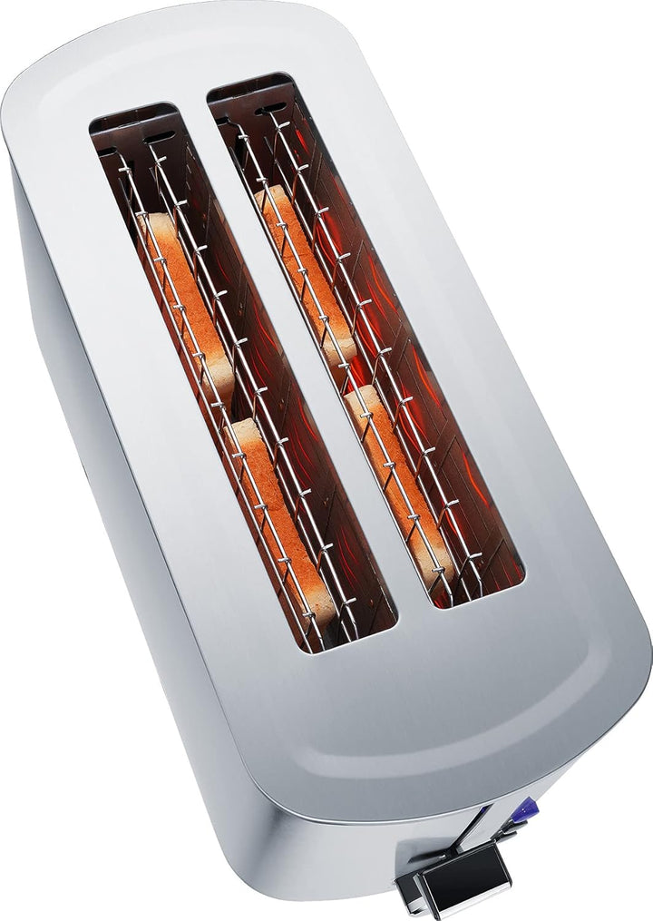 Steba Langschlitztoaster TO 21 Inox | Doppel-Langschlitztoaster | Anti-Fingerprint Edelstahlgeh?use