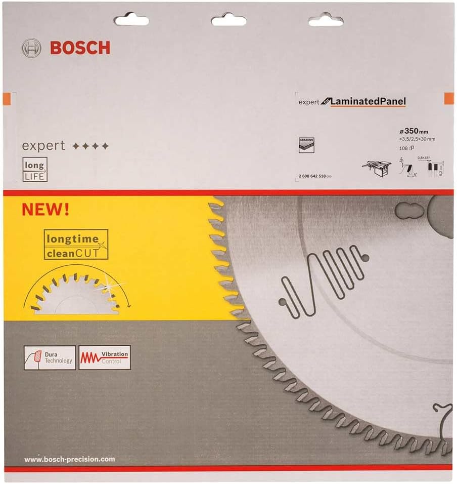 Bosch Professional 1x Kreissägeblatt Expert for Laminated Panel (Laminat, Sägeblatt Ø 350 x 30 x 3,5