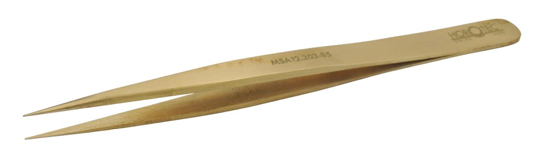 Horotec MSA12.303 Präzisions-Pinzette für Uhrmacherkunst aus Messing, hervorragende Verarbeitung, Ma