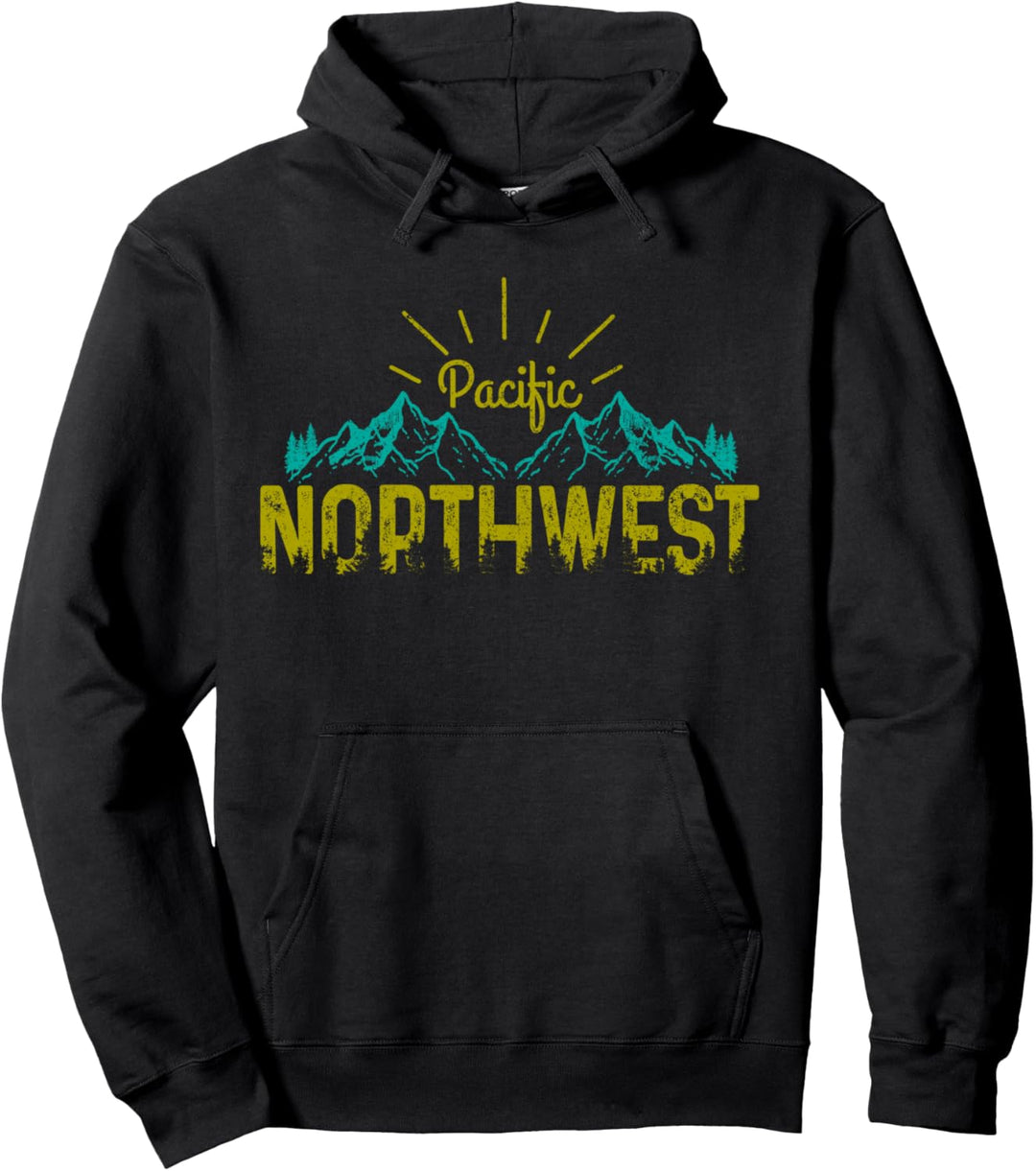 Pacific Northwest PNW Vintage Oregon Washington Geschenk Pullover Hoodie