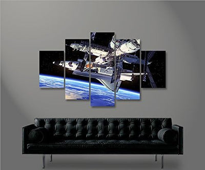 islandburner Bild Bilder auf Leinwand Space Shuttle Raumfähre im Weltall Space NASA Weltraum MF XXL