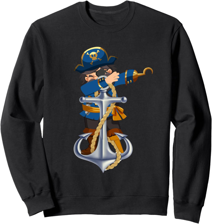 Dabbing Captain Piraten Anker Sweatshirt