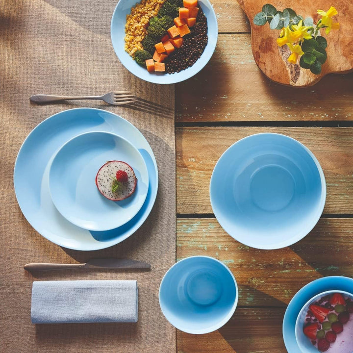 Dajar 00443 Tafelservice Hartglasgeschirr Geschirrset Tafelset Essservice Geschirr Diwali Light Blue