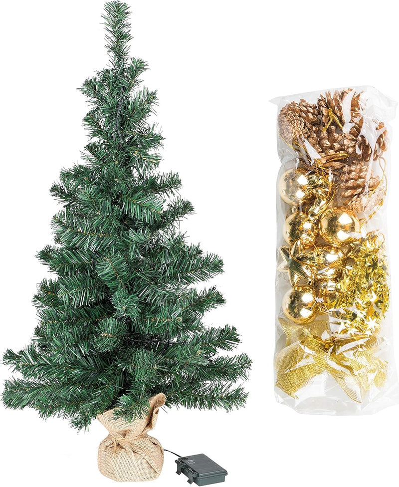 Bambelaa! Weihnachtsbaum Künstlich Mit Beleuchtung Geschmückt Tannenbaum Dekoriert Christbaum Beleuc