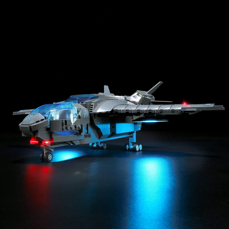 BRIKSMAX 76248 Led Licht für Lego Der Quinjet der Avengers - Compatible with Lego Marvel Bausteinen