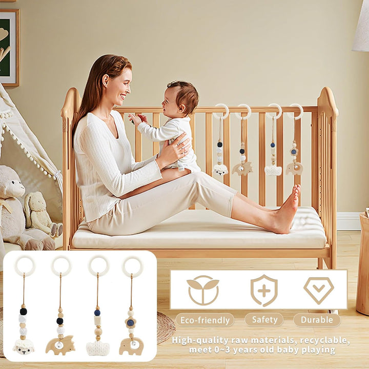 4 Stück Spielbogen Baby Spielzeug ab 0 Monate Spielebogen Babies Toys Spielbögen Baby Gym Anhänger H