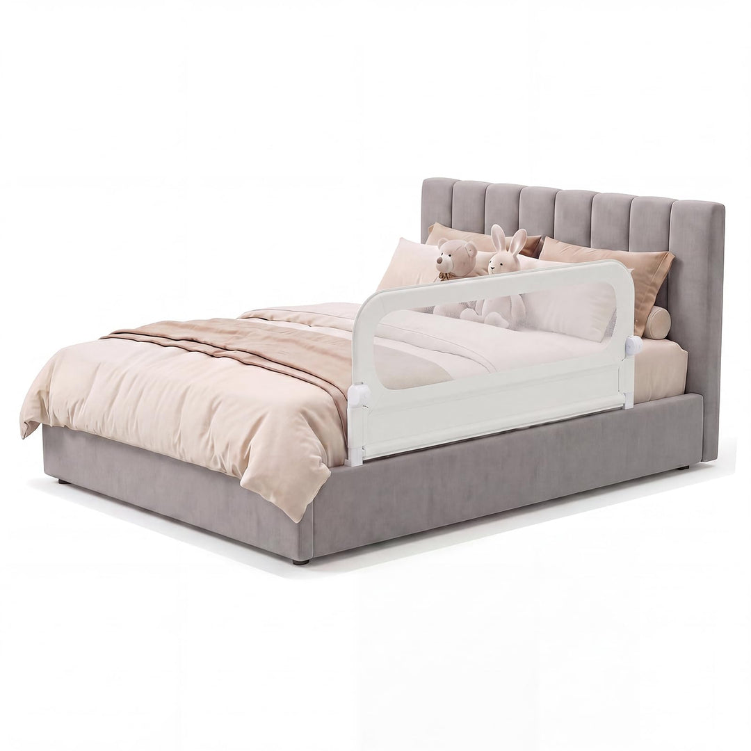 RELAX4LIFE Bettgitter Rausfallschutz, 120 x 60 cm, zusammenklappbares Bettschutzgitter, Kinderbettgi
