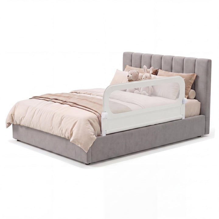 RELAX4LIFE Bettgitter Rausfallschutz, 120 x 60 cm, zusammenklappbares Bettschutzgitter, Kinderbettgi