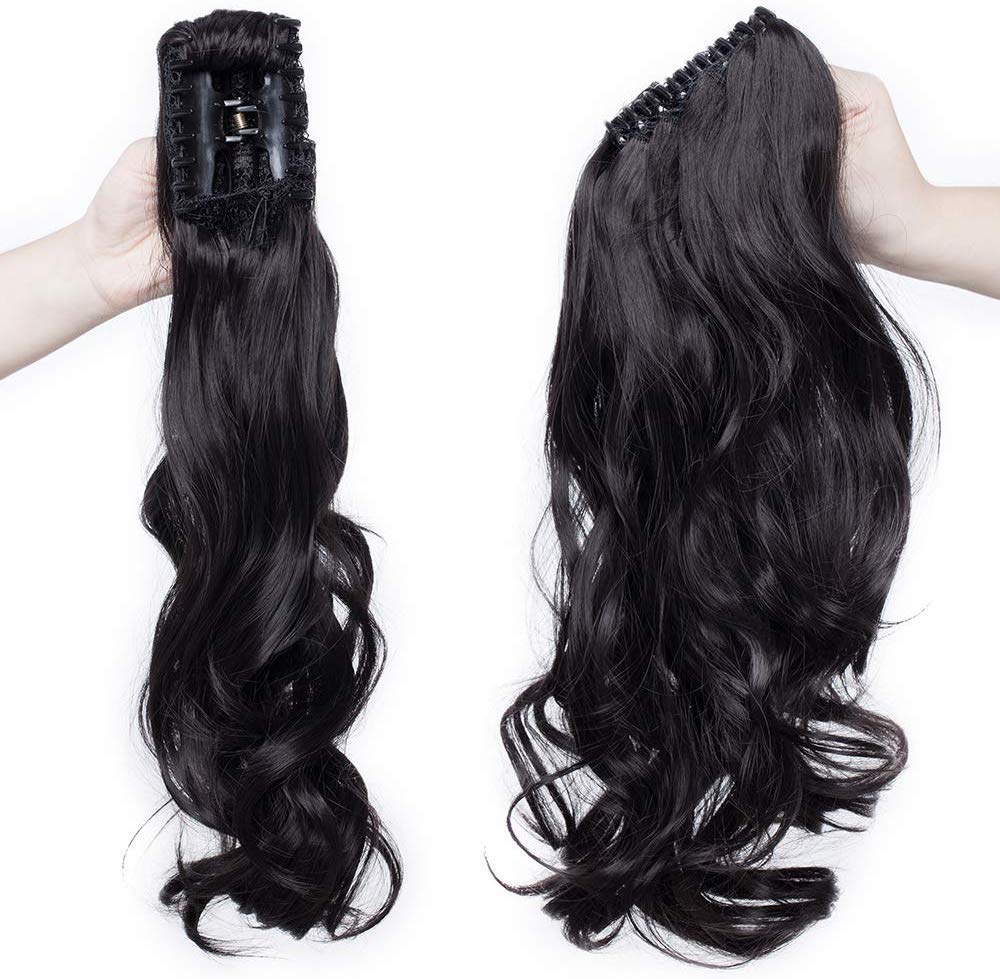 SEGO Ponytail Extension Pferdeschwanz Haarteil Haarverlängerung Zopf Hair Piece Haar Voluminös Wavy