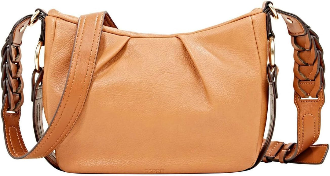 ESPRIT Vegan: Schultertasche mit Raffung