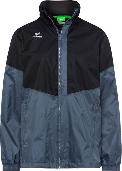 Erima Unisex Squad Allwetter Jacke, Schwarz/Slate Grey