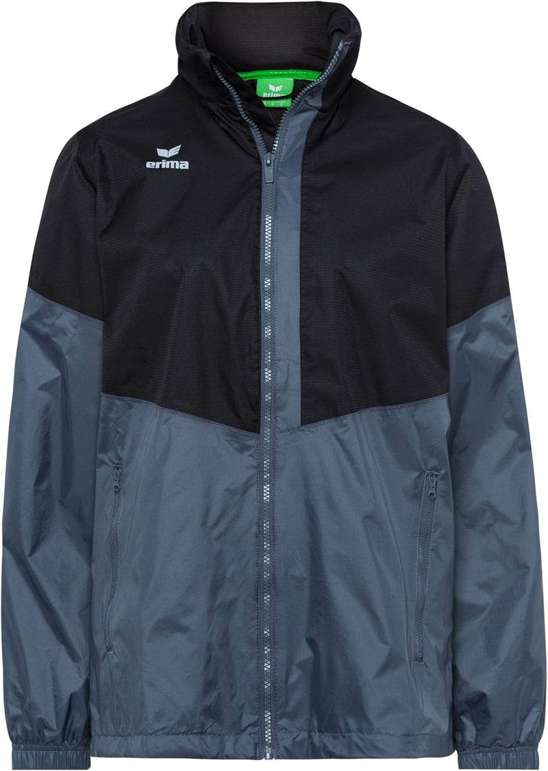 Erima Unisex Squad Allwetter Jacke, Schwarz/Slate Grey