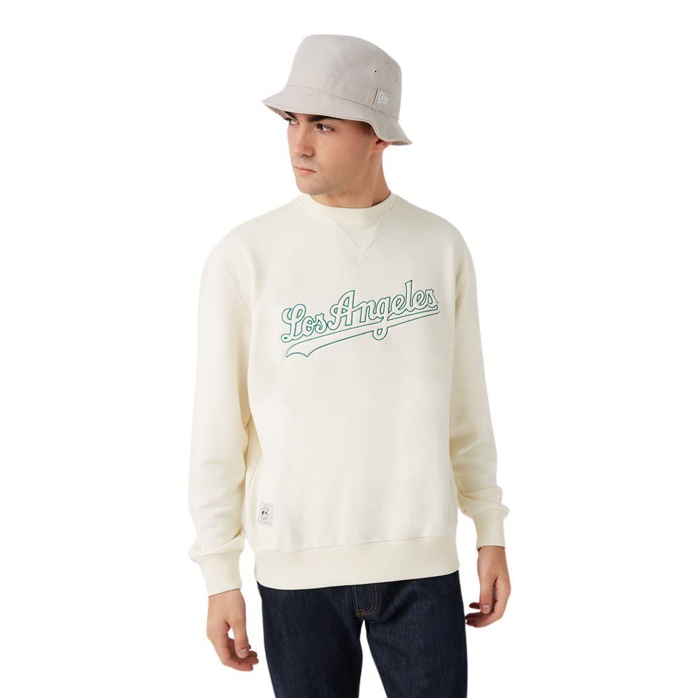 New Era MLB LOS Angeles Dodgers Heritage Script Crew Sweatshirt, S