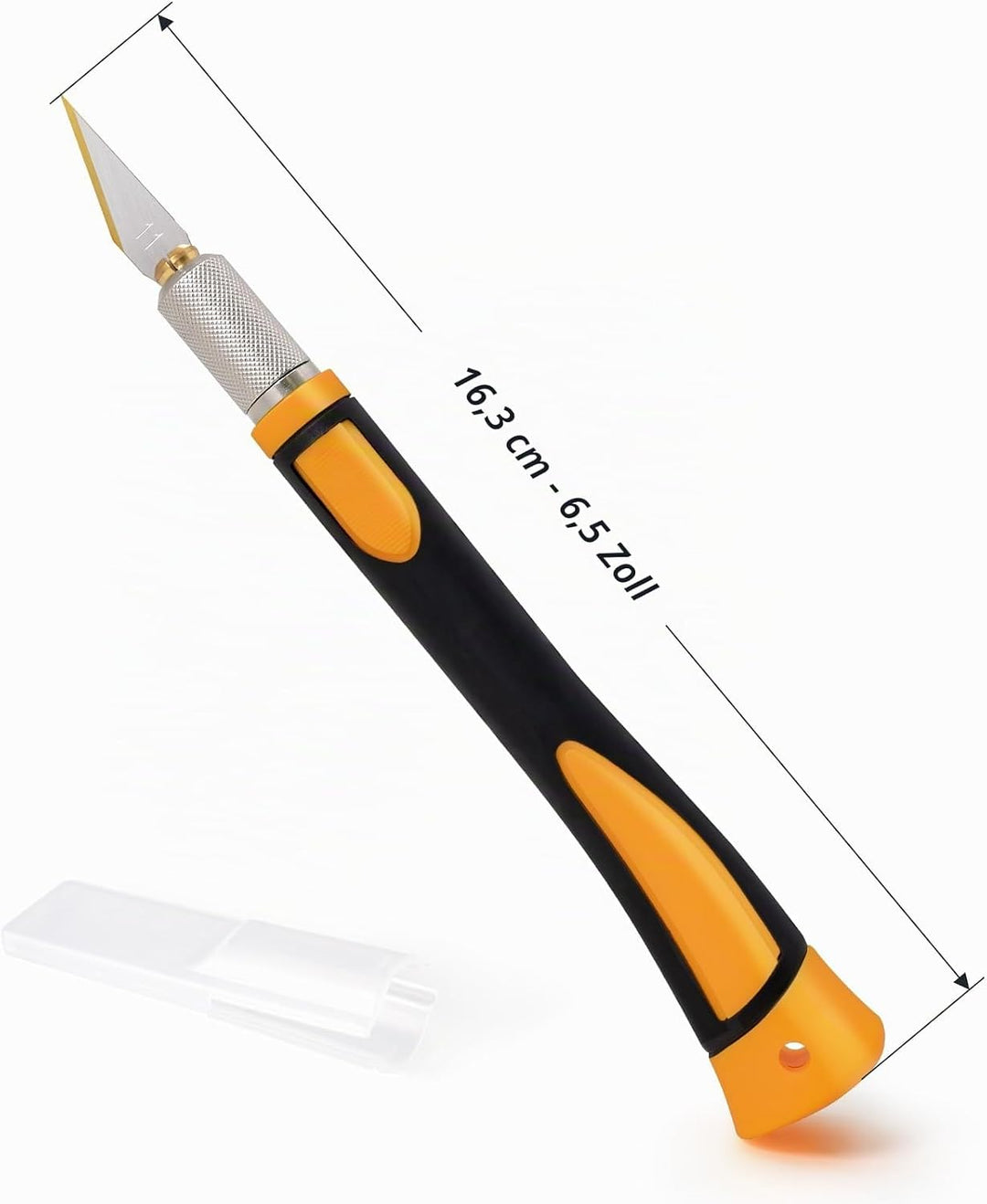 FOSHIO Bastelmesser Skalpell Set, Mini-Titan-Skalpellmesser mit Softgriff inklusive, mit 10 Titan-Er