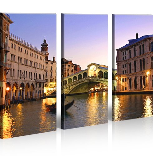 islandburner Bild Bilder auf Leinwand Venice Venedig Italien XXL Poster Leinwandbild Wandbild Dekoar