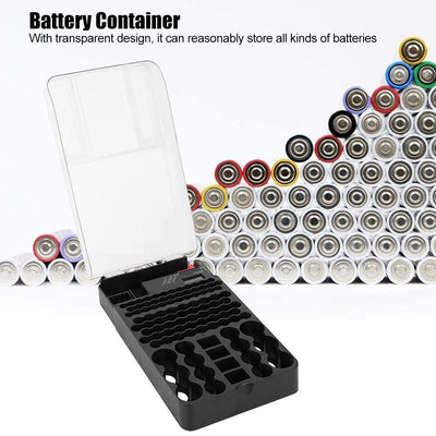 1 Pc Batteriespeicher 104 Grids Batterie Aufbewahrungsbox Battery Organizer Batterie Box mit Batteri