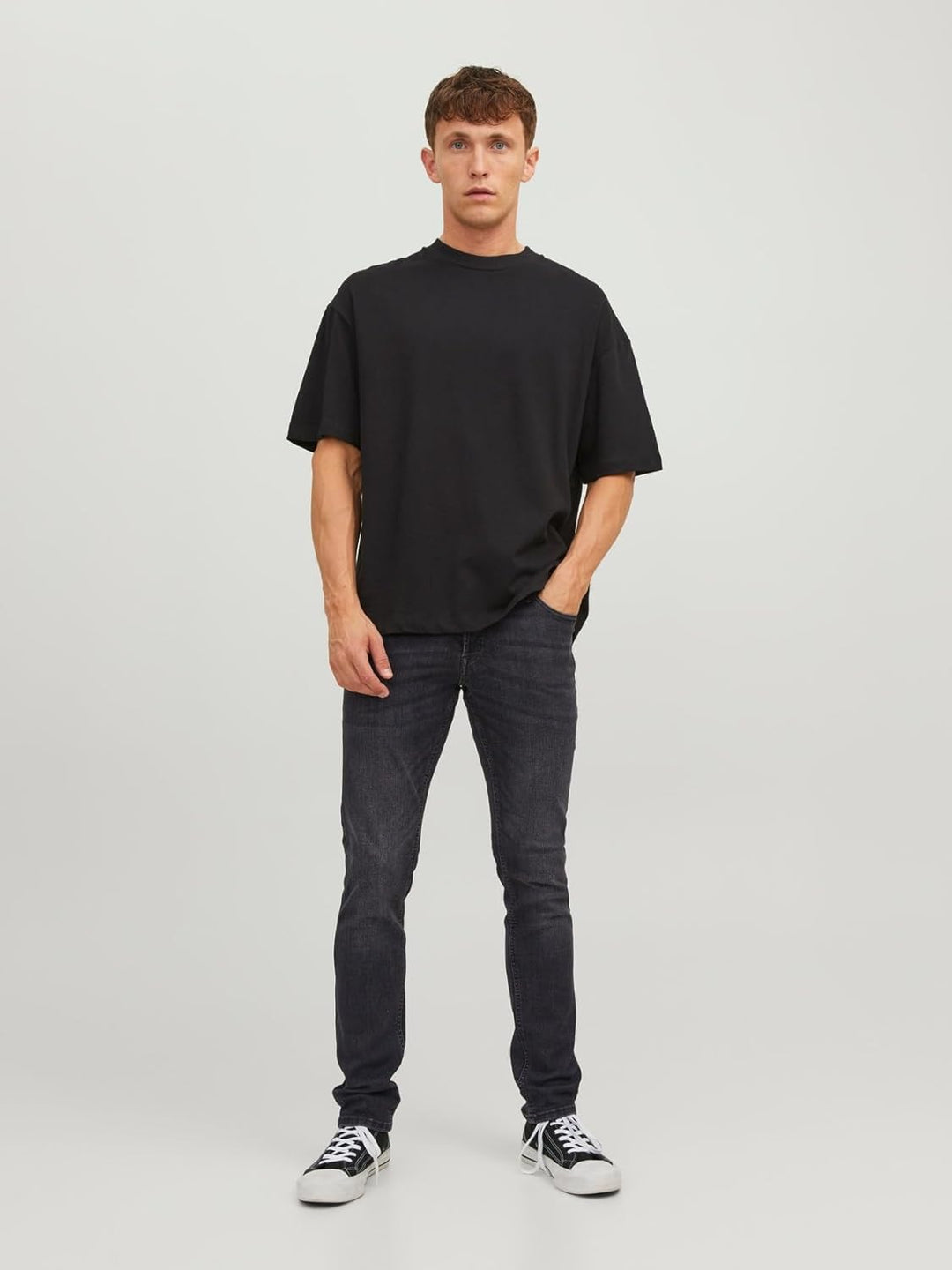 JACK & JONES Male Slim Fit Jeans JJIGLENN JJORIGINAL SQ 270 NOOS Slim Fit Jeans 28W / 30L Black Deni