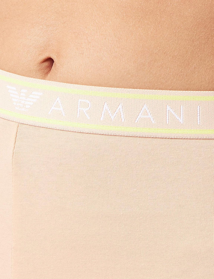Emporio Armani Damen Iconic Logoband Leggings S Apricot, S Apricot