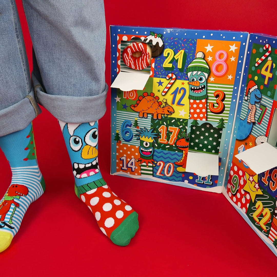 Oddsocks Adventskalender 24 Socken in 30,5-38,5 - Strumpf