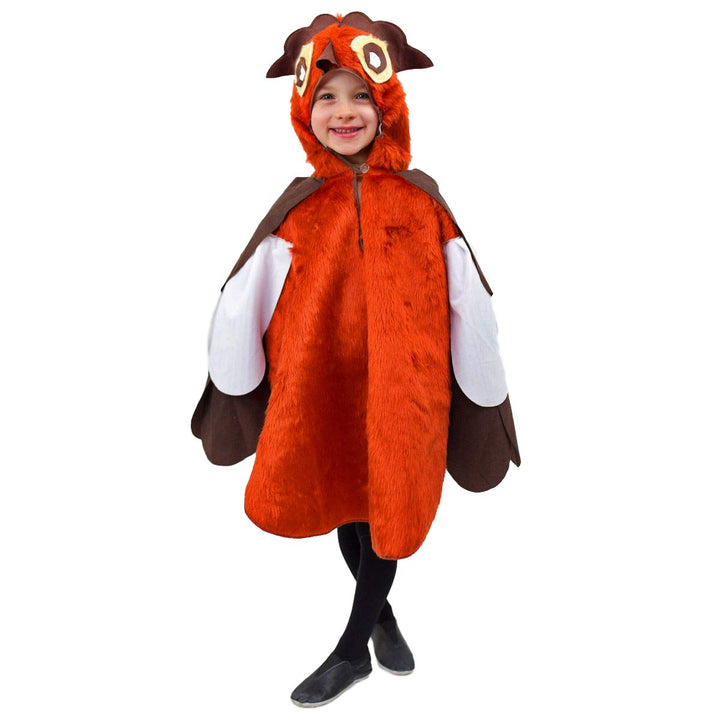 Lipta-TDP a.s. Kinderkostüm Eule Olli Gr. 104- 140 Plüschkostüm Vogel Tier Fasching Karneval (140)