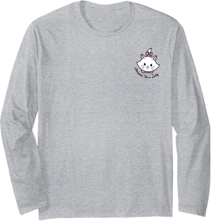 Disney The Aristocats Marie Because I'm A Lady Left Chest Langarmshirt
