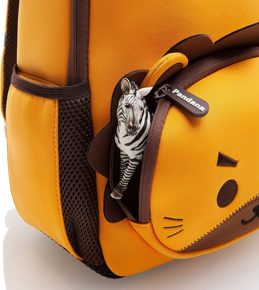 Pandana Grosser Kinderrucksack Lukas Löwe mit Brustgurt für Jungen und Mädchen im Kindergarten oder
