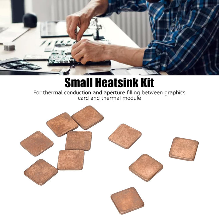 Kupferunterlage, 100 Stück 401w/mk Kupferblechunterlage Stück Kühlkörper Wärmeleitpad für Laptop Com
