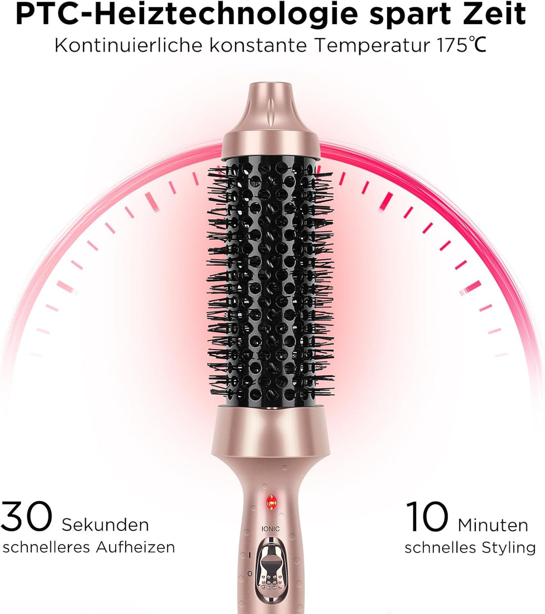PARWIN PRO BEAUTY Thermal Brush Lockenbürste 40mm mit Heizung Keramik Turmalin Glätteisen Lockenstab