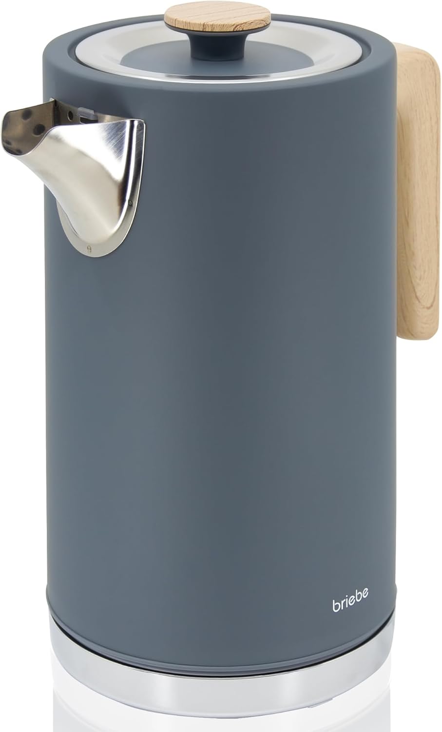 briebe Nordic Set Toaster 2 Scheiben Breite Schlitze mit Brötchenaufsatz, 6 Toast Stufen + Wasserkoc