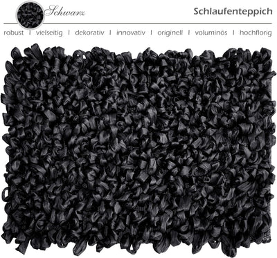 Lashuma Badteppiche für Fussbodenheizung Farbe: Schwarz kleine Badmatte Grösse: 50x70 cm 50x70 cm Sc