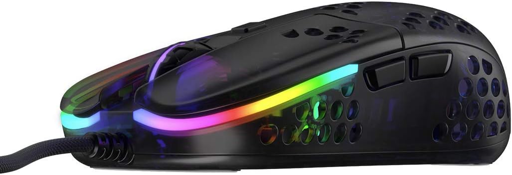 Xtrfy MZ1, Ultraleichte Kabelgebundene Gaming-Maus, Pixart 3389 Sensor, Einzigartige Form für Optima