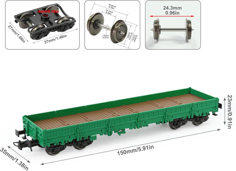 Evemodel 2 STK. Spur H0 1:87 40&